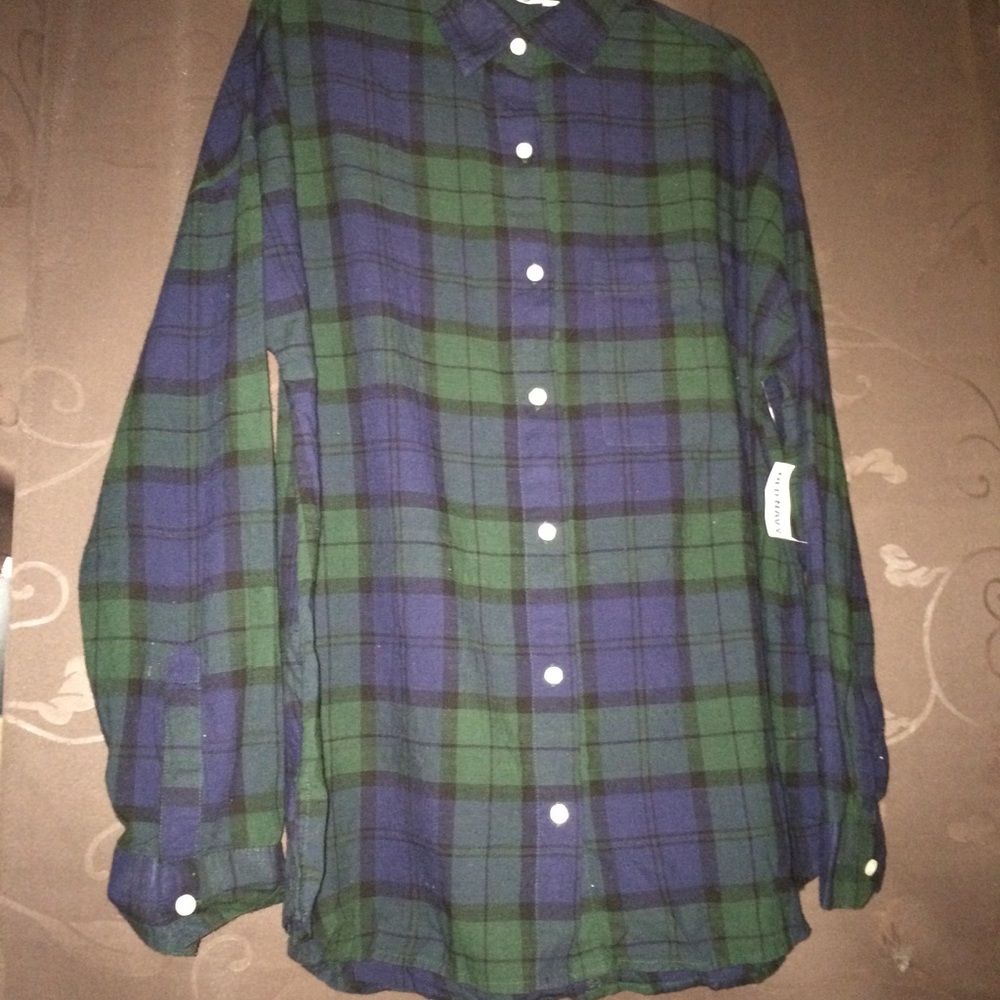 NWT Cute Boyfriend Oversized Old Navy Flannel ✨